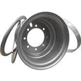 4 stk 6.5F -10 OTR-hjul Låsering-hjul for gaffeltrucker